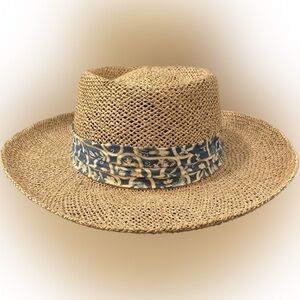 Vintage sea grass hat by Country Collection sz large